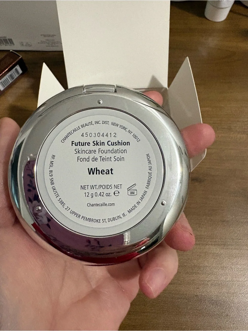 Chantecaille Future Skin Cushion Foundation with Refill- Wheat MSRP $146 NIB